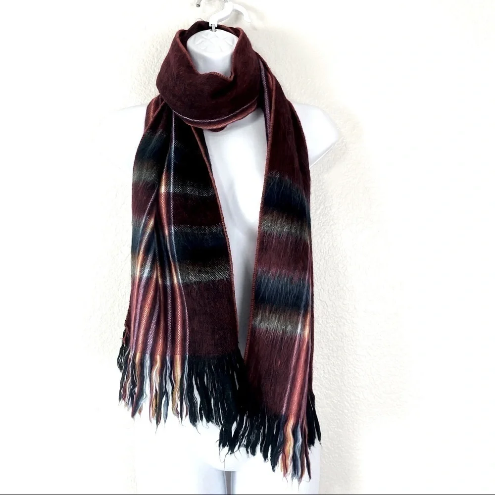 Invisible World Juneau 100% Orion Multicolor Scarf 10” x 68”